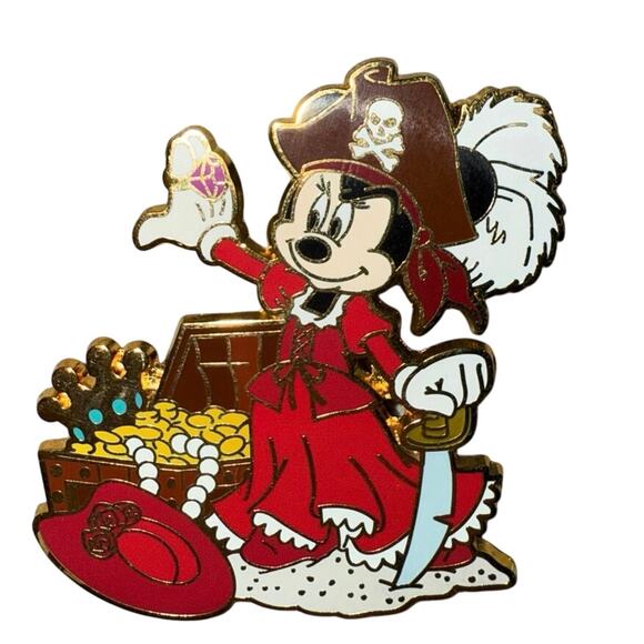 Minnie Mouse as the Redhead Pirates of the Caribbean collection 2006 Disney pin - Picture 1 of 2